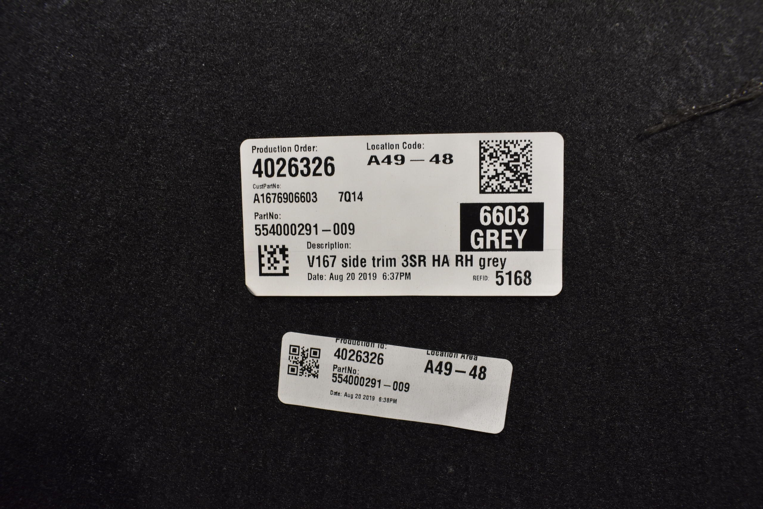 IDEALNE inner upholstery side boot KPL. MERCEDES GLE W167 7 OSOB 1