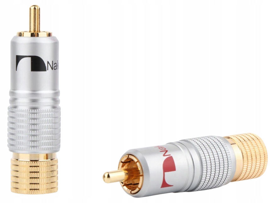 

Nakamichi Skręcany Wtyk Rca Złącze Cinch 2szt