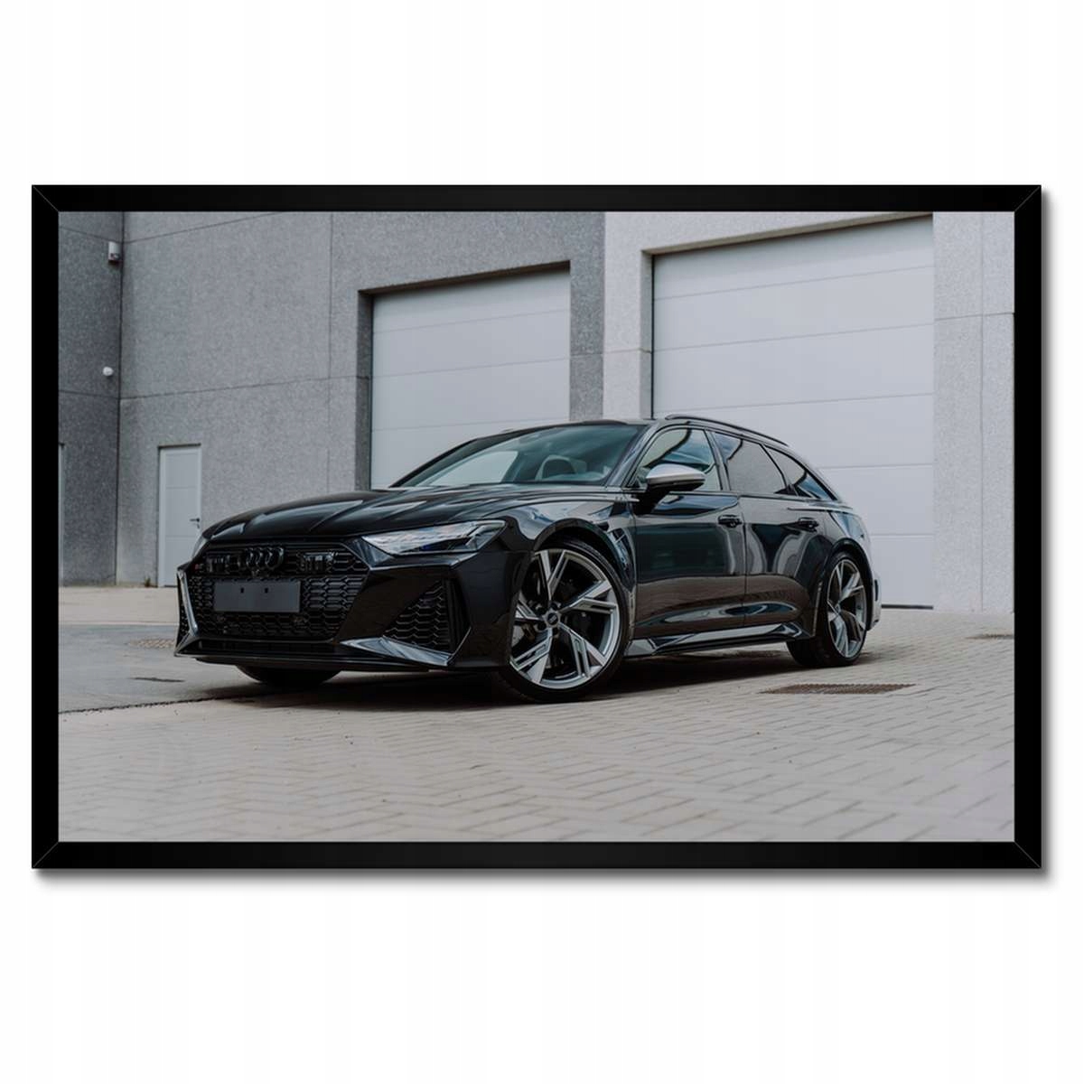 Plakáty v rámu 60x40 Černé auto Audi