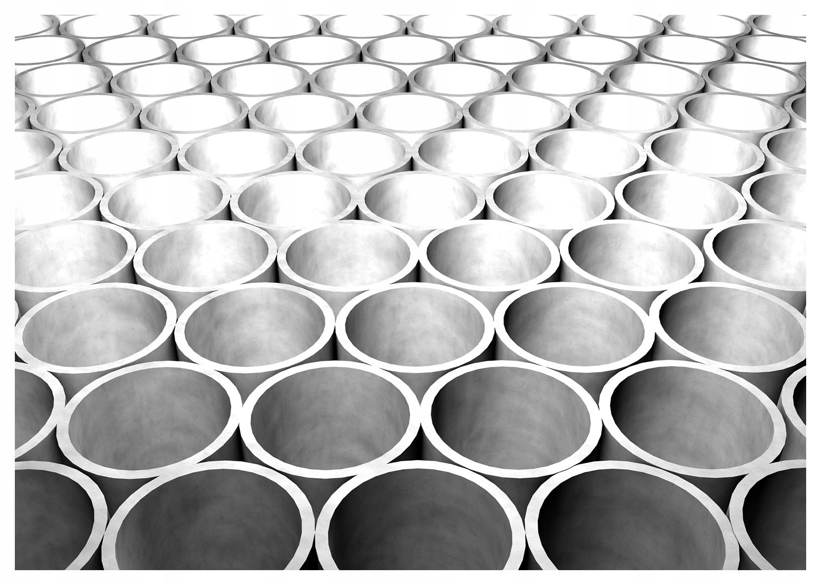 Fototapeta Cylindry geometrie minimalismus abstrakce šedi 200x140 lepidlo