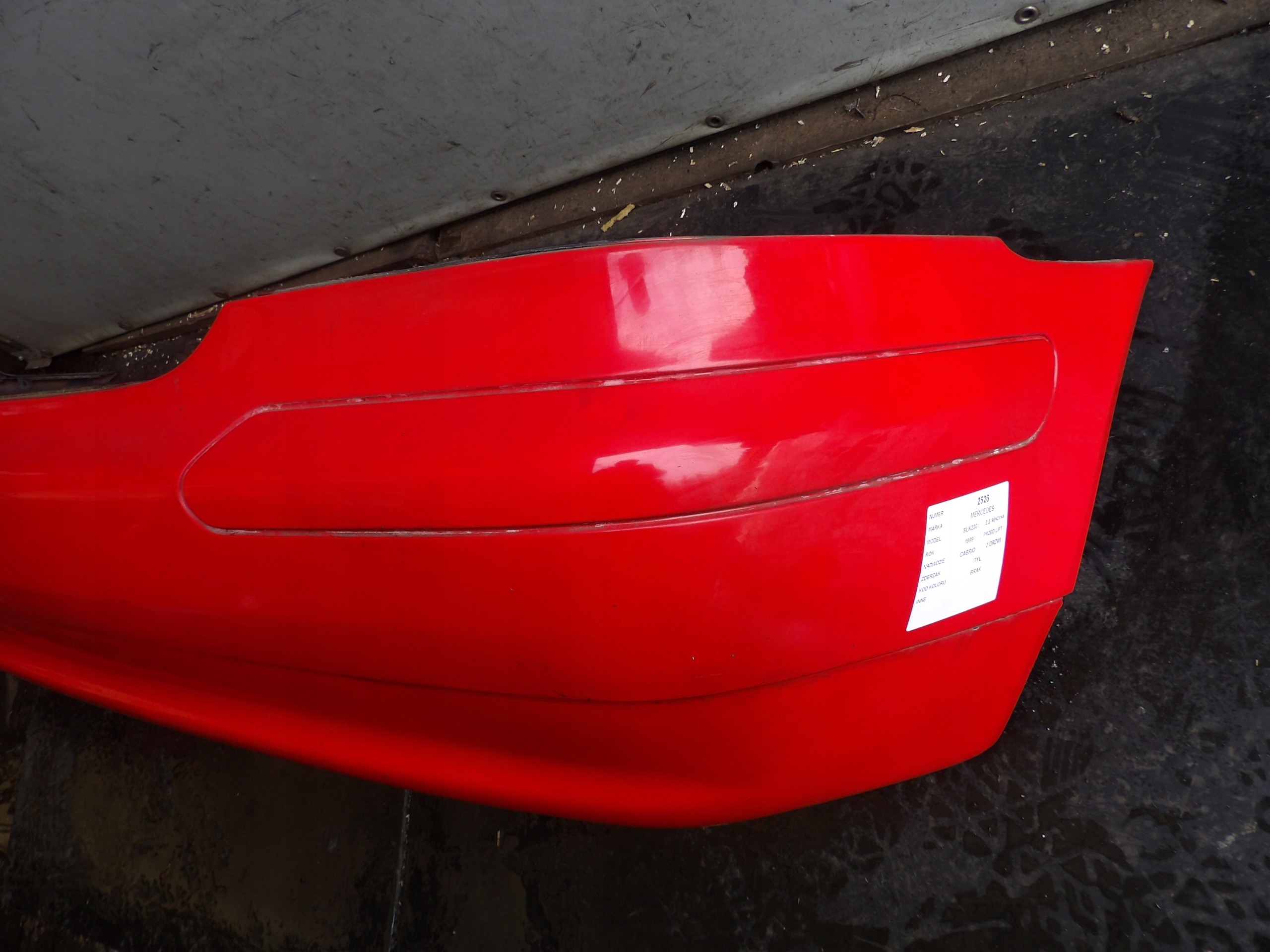 Mercedes SLK W170 bumper rear cabrio