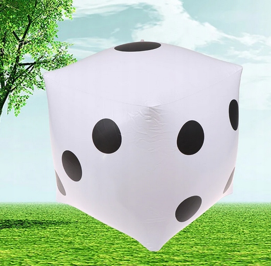 DMUCHANA KOSTKA DO GRY 30CM PLANSZÓWKA BASEN PLAŻA Model KOSTKA DO GRY