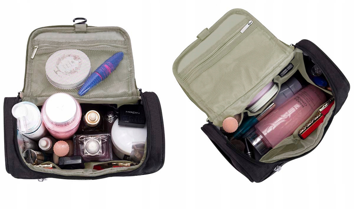 KOSMETYCZKA MĘSKA DAMSKA PODRÓŻNA WISZĄCA NA KOSMETYKI PĘDZLE LEKI Model Cuba