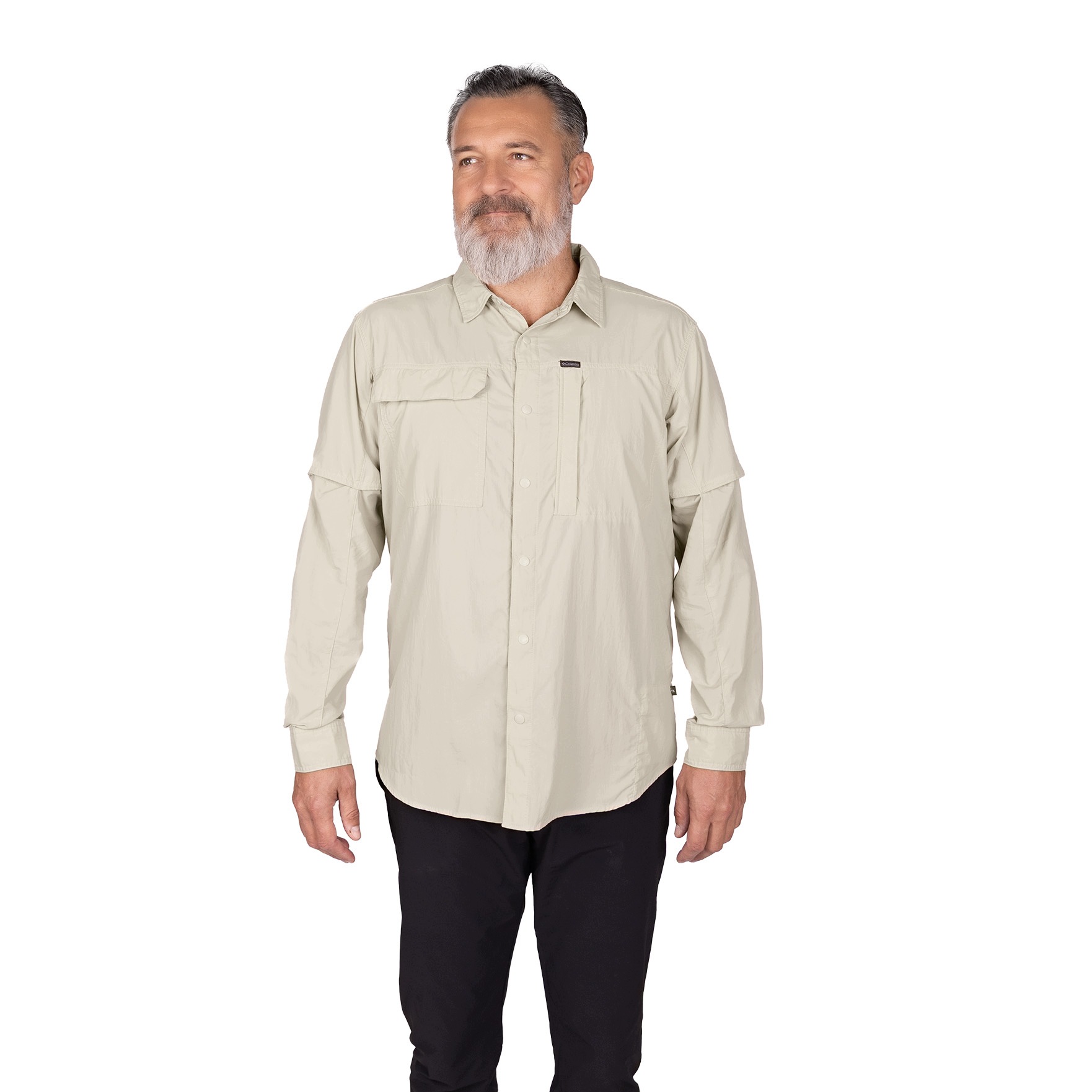 Męska koszula Columbia Skien Valley Long Sleeve Shirt dark stone S