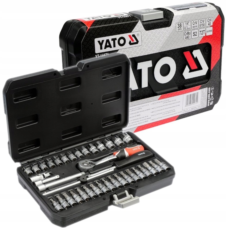 

Zestaw Kluczy Nasadek Bitów Grzechotka 38szt Yato