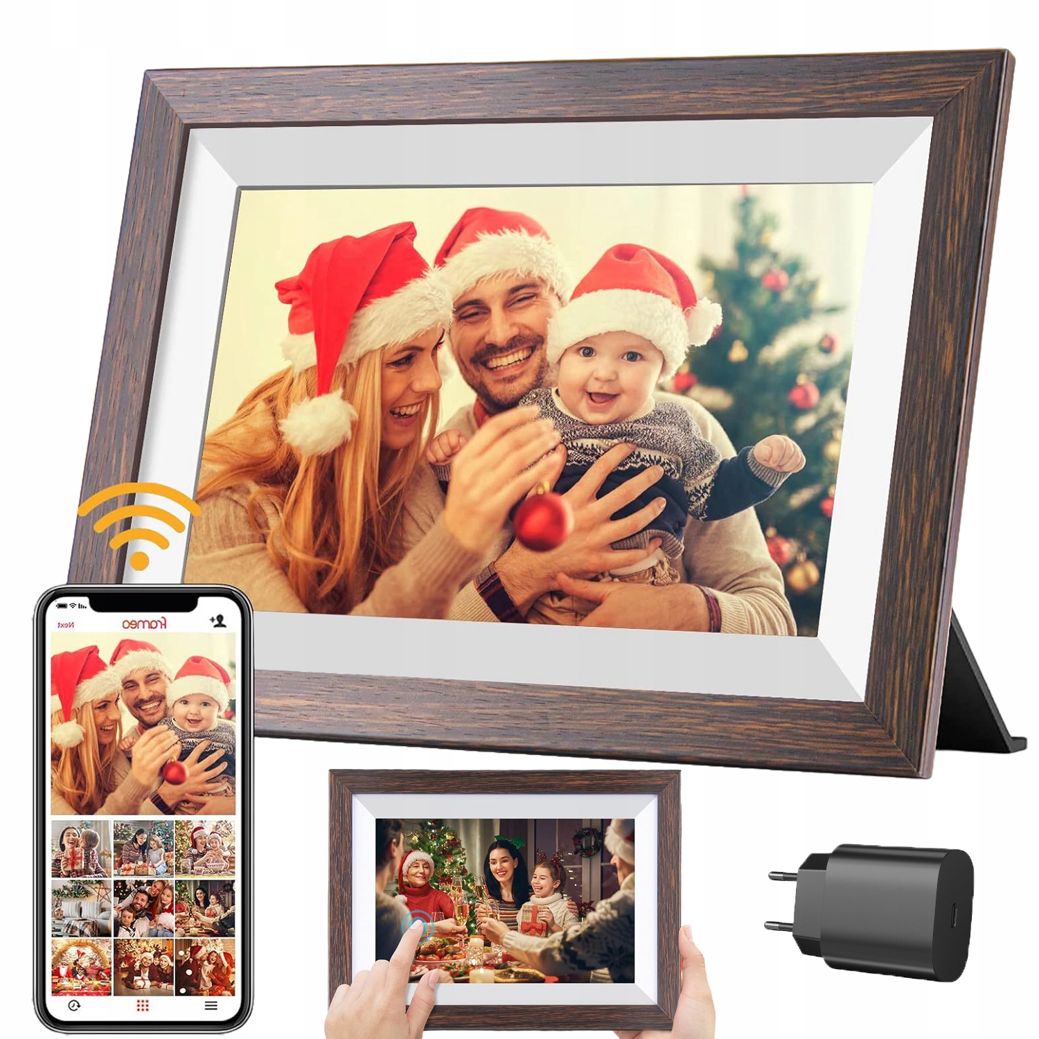 Hd Wi-fi Digitální Rámeček Na Fotografie 10,1" Frameo Ideální Dárek