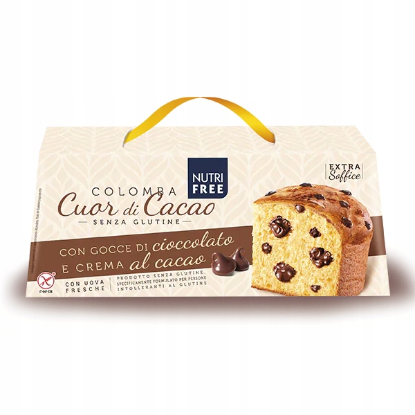Bezlepková baba panettone Colomba Kakao S Kousky Čokoláda na přijímání 400 g