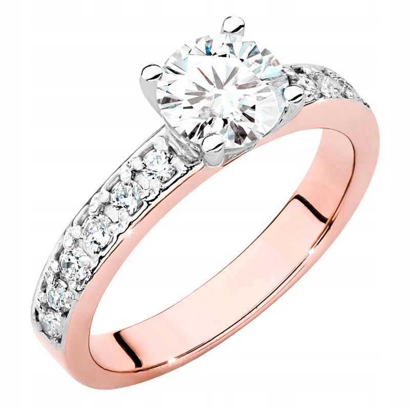 Krásný Zlatý Prstýnek 585 s Brilianty 1,24 ct