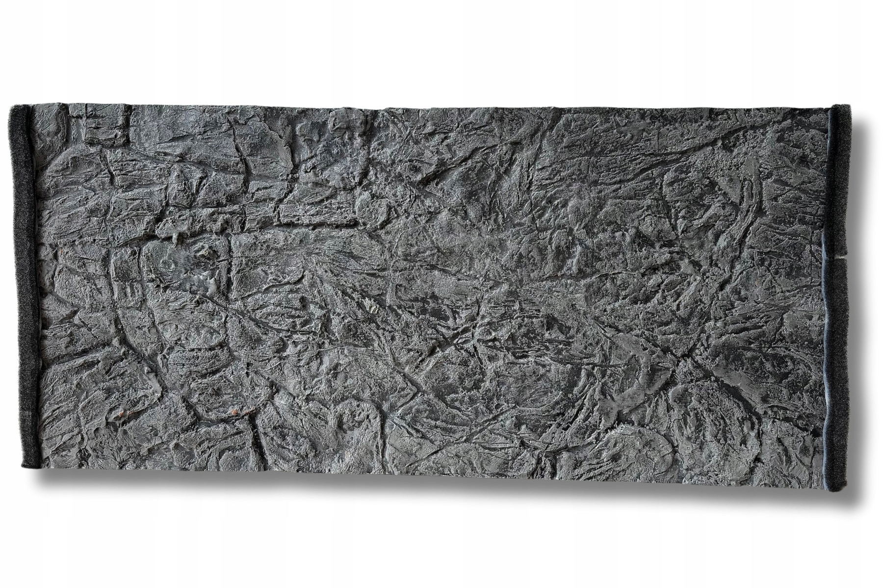 Pozadí pro akvárium ploché šedé strukturované 120 x 60 cm