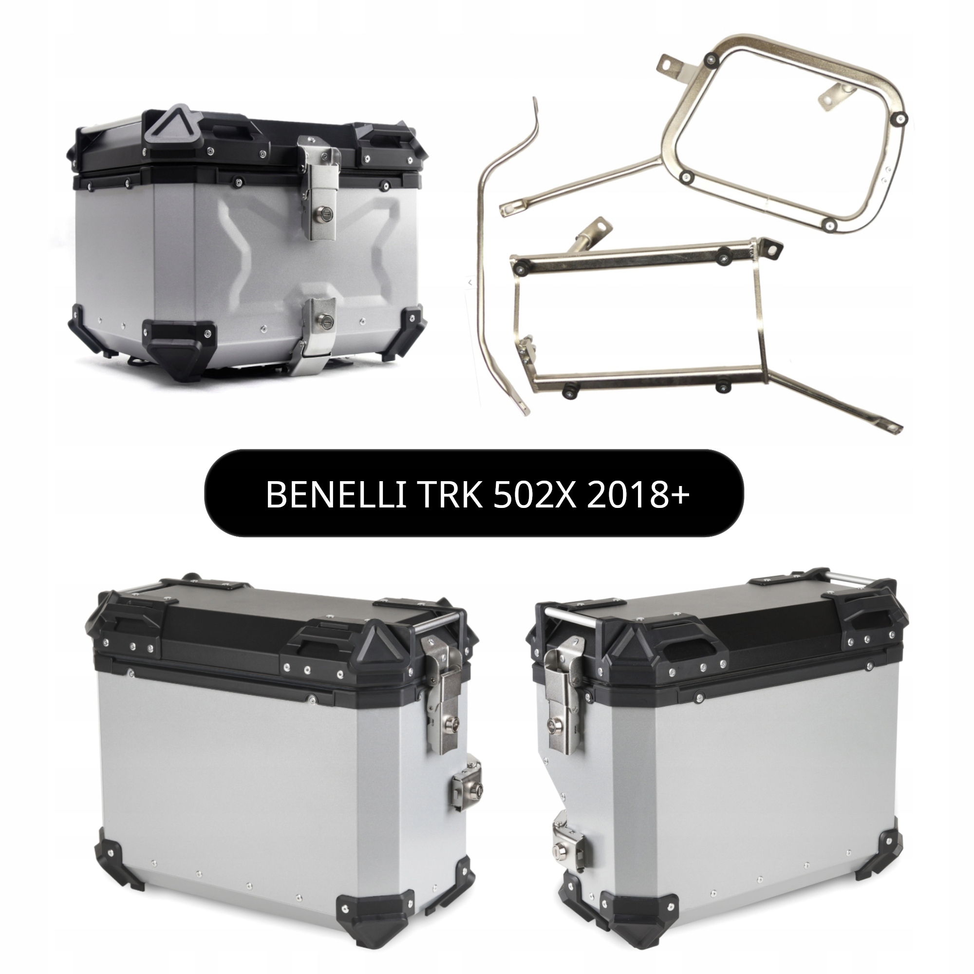 Kufřík Kufry Hliníkové Rošty Benelli Trk 502X Trk 502 X 2018+ Sada TopX