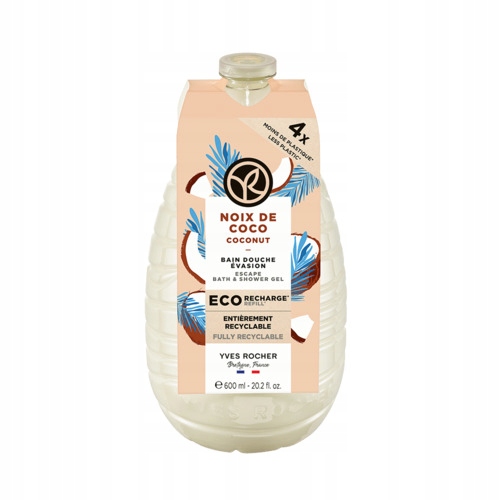 Żel pod prysznic i do kąpieli Kokos uzupełniacz 600 ml Yves Rocher