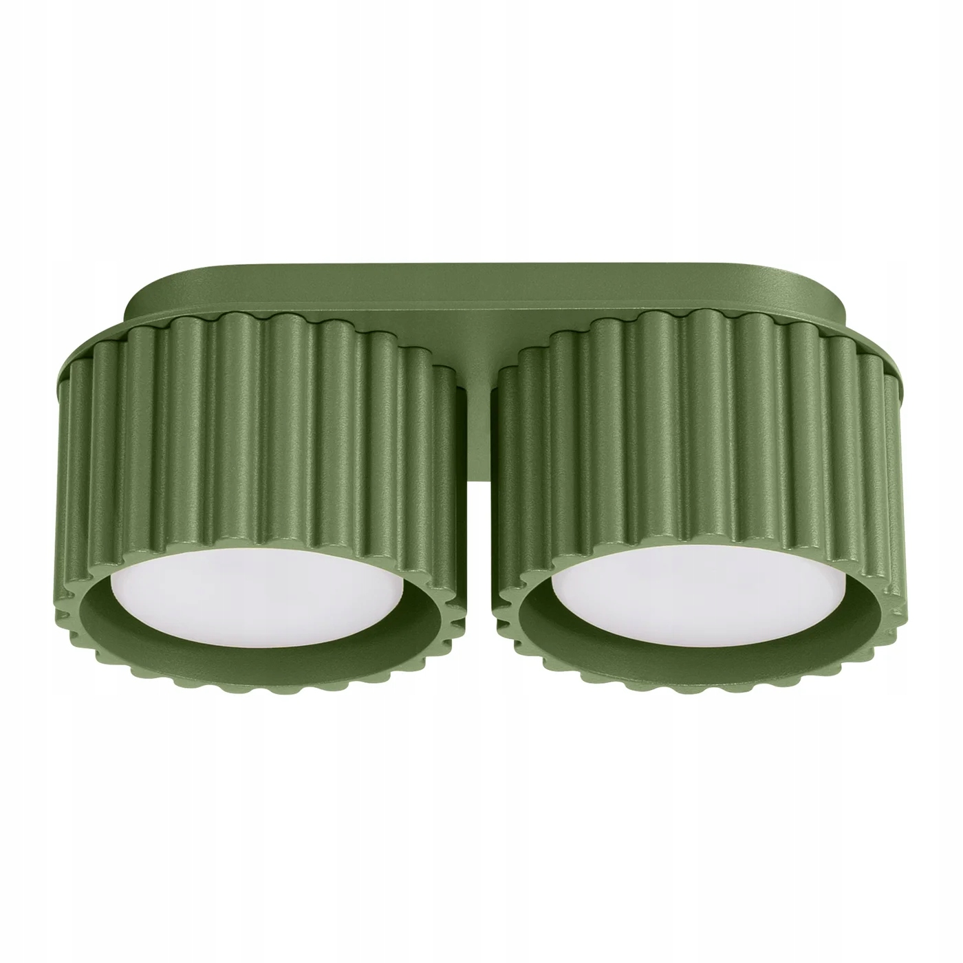 Sollux Lighting Stropná lampa Aura zelená oválna 2xGX53 10W IP20