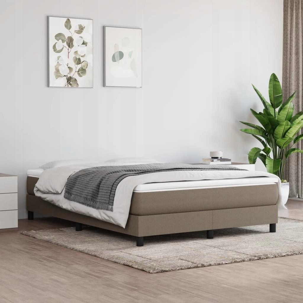 Taštičková matrace, taupe, 140x190x20 cm, látka