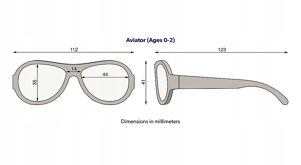 Babiators Okulary Przeciwsłoneczne Dziecięce Aviator Black Ops Black 0-2 Rodzaj przeciwsłoneczne