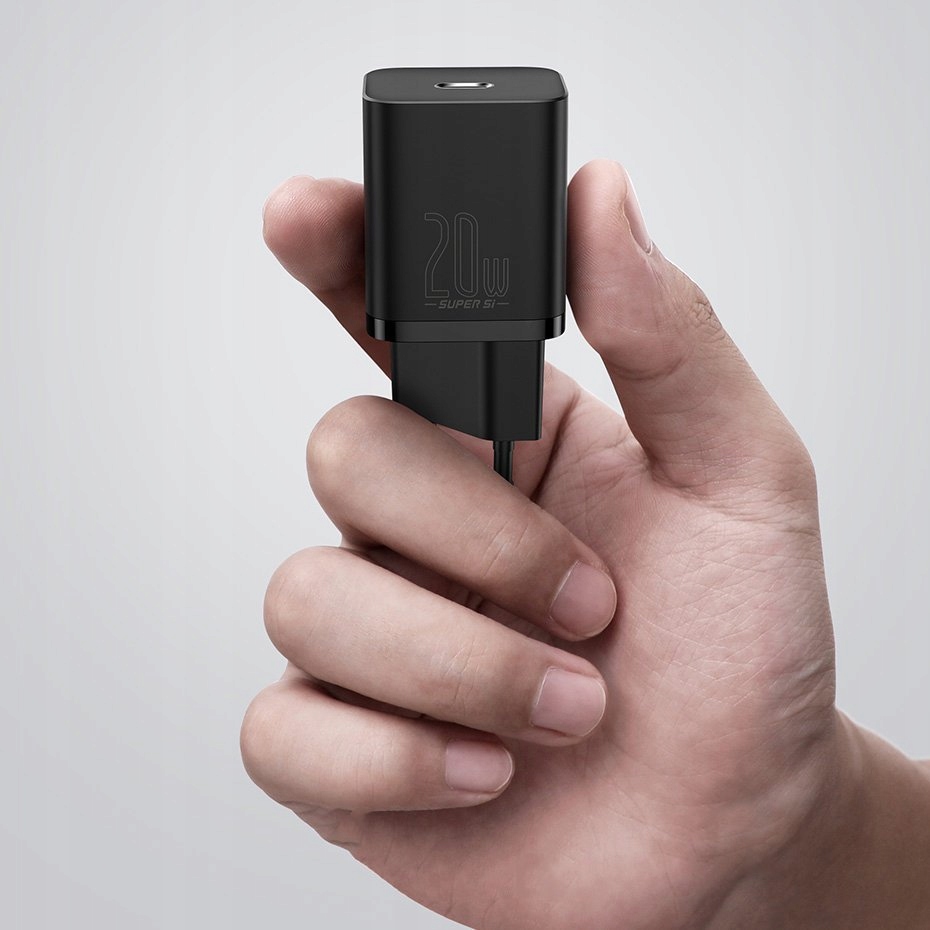 BASEUS SZYBKA ŁADOWARKA SIECIOWA USB C 20W PD MOCNA ZASILACZ DO TELEFONU Zgodność ze standardem Quick Charge 1.0 Quick Charge 2.0 Quick Charge 3.0