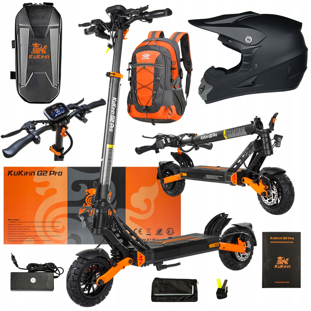 Pojazd Elektryczny KuKirin G2 Pro Abe 500w 48V 15.6AH 65KM 25KM/h +Dárek