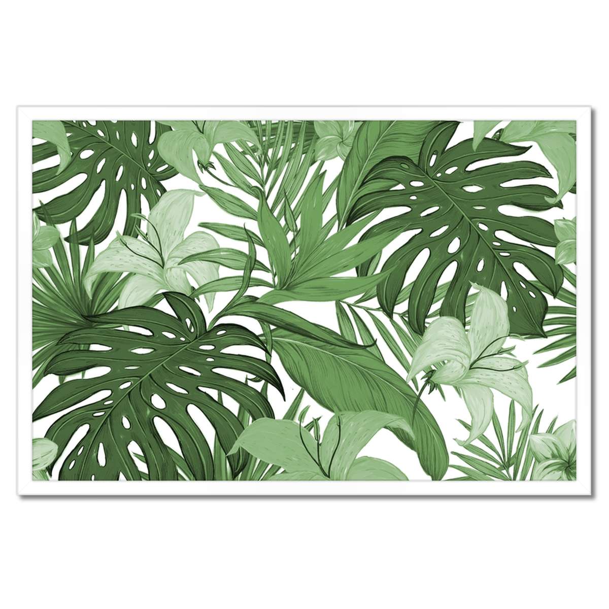 Plakáty v rámu 60x40 Monstera Moderní vzor