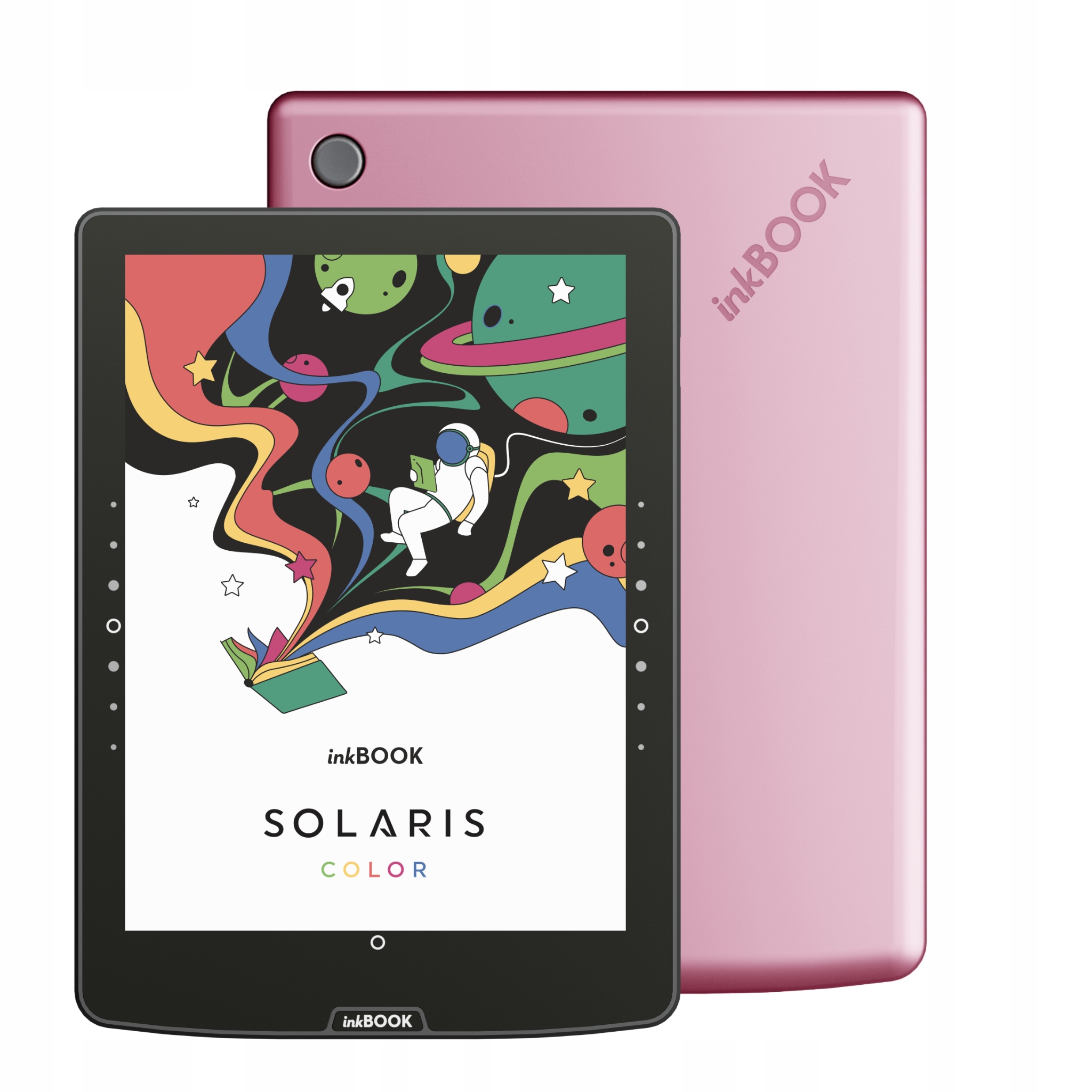 Čtečka e-knih inkBOOK Solaris Color 6"32GB Bt Usb-c WiFi Pink