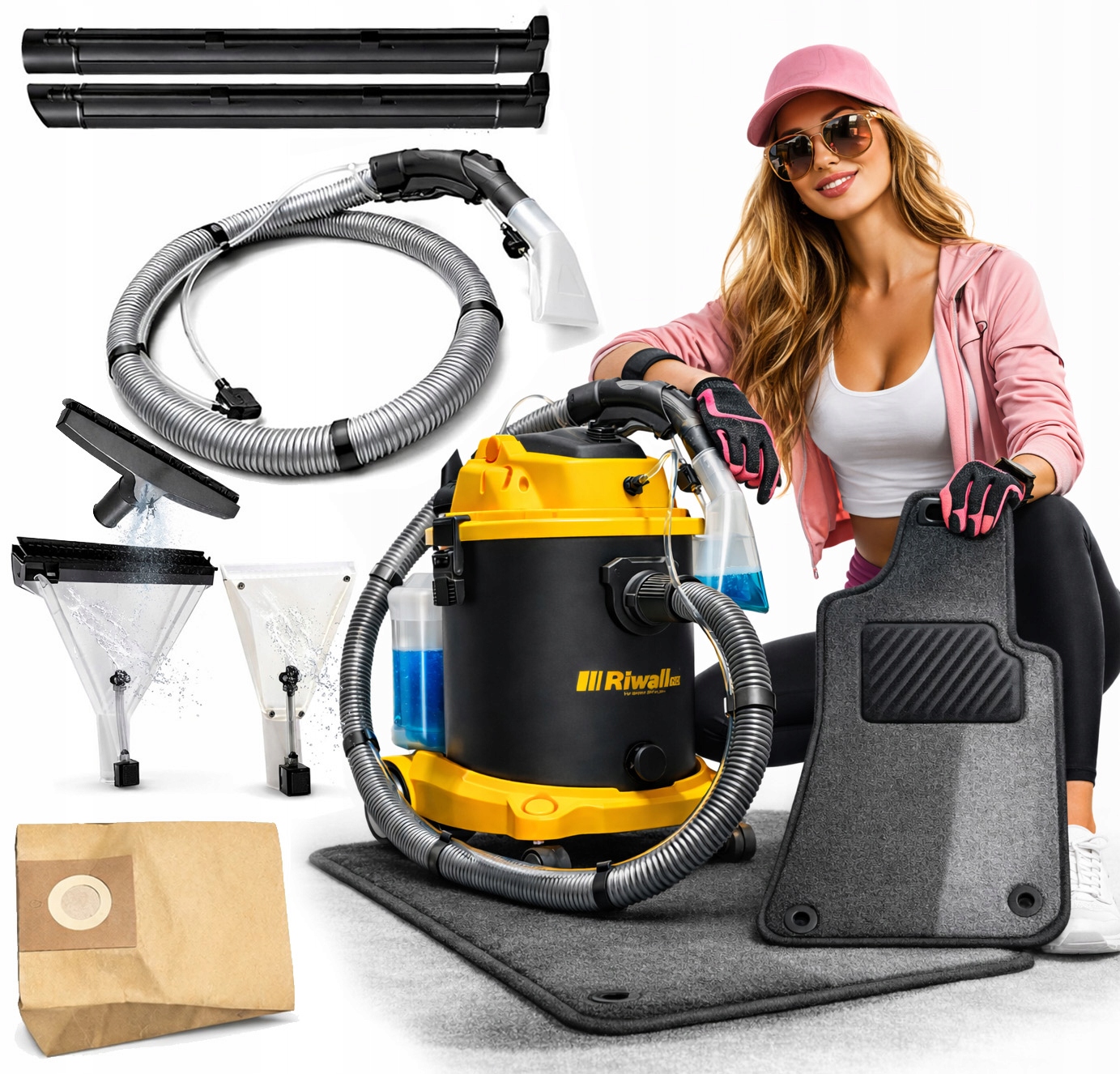 Пылесос riwall Pro ROP-01 1200 Вт оранжевый