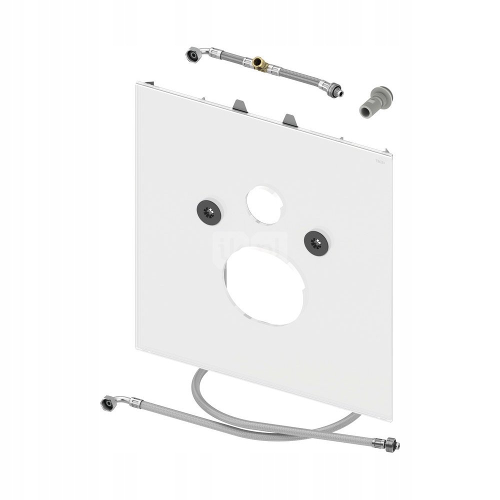 TECElux 9650103 spodná sklenená skrinka na Wc, biele sklo