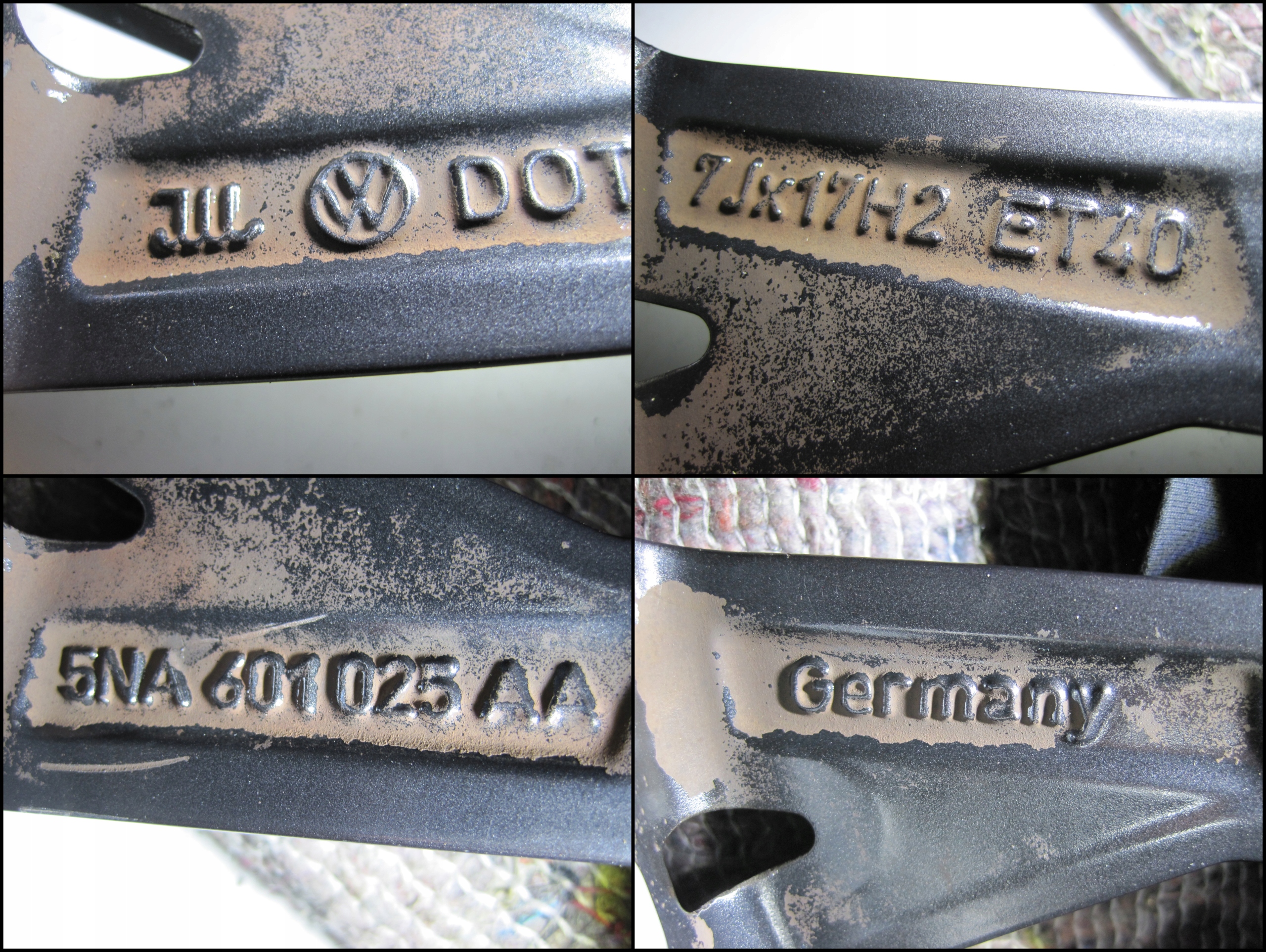 wheels discs tyres VW TIGUAN 5NA R17 23R M+S