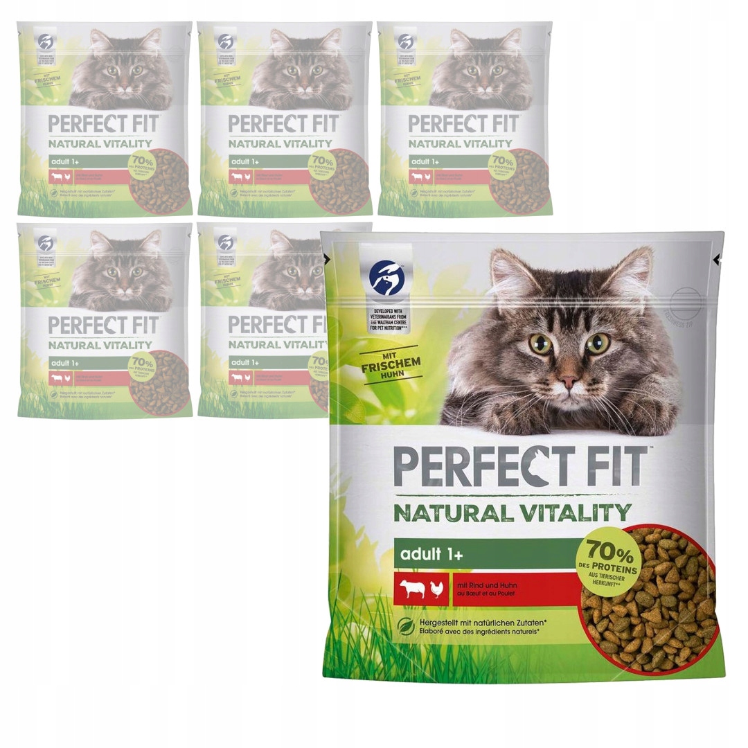 Perfect Fit Adult Natural Kuřecí hovězí maso 6x650 g