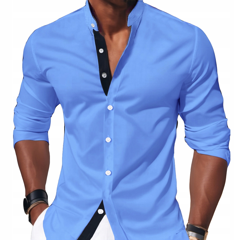 Pánská košile Casual Každodenní Svatba Svatební Hostina stojáček