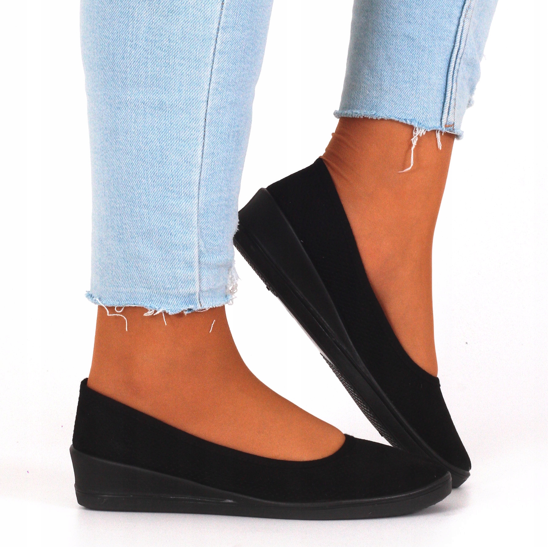 BUTY SPORTOWE TENISÓWKI DAMSKIE NA MAŁEJ KOTURNIE