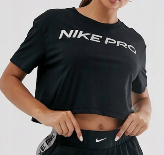 KOSZULKA NIKE PRO DRI- FIT KRÓTKA CD0108010 r. XL Rękaw krótki rękaw