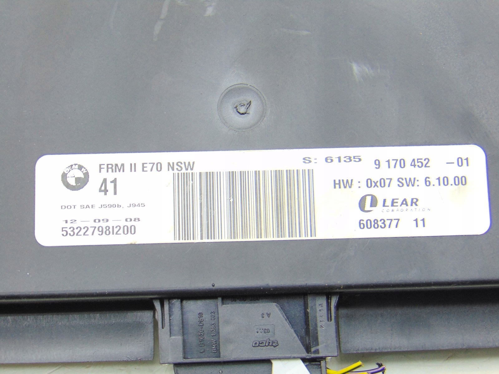 module control unit of the lights LEAR FRM BMW X5 E70 9170452
