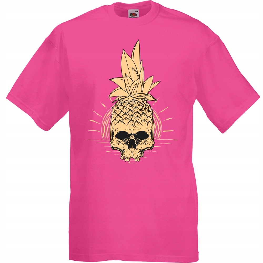 

Koszulka czaszka ananas sztuka M fuksja