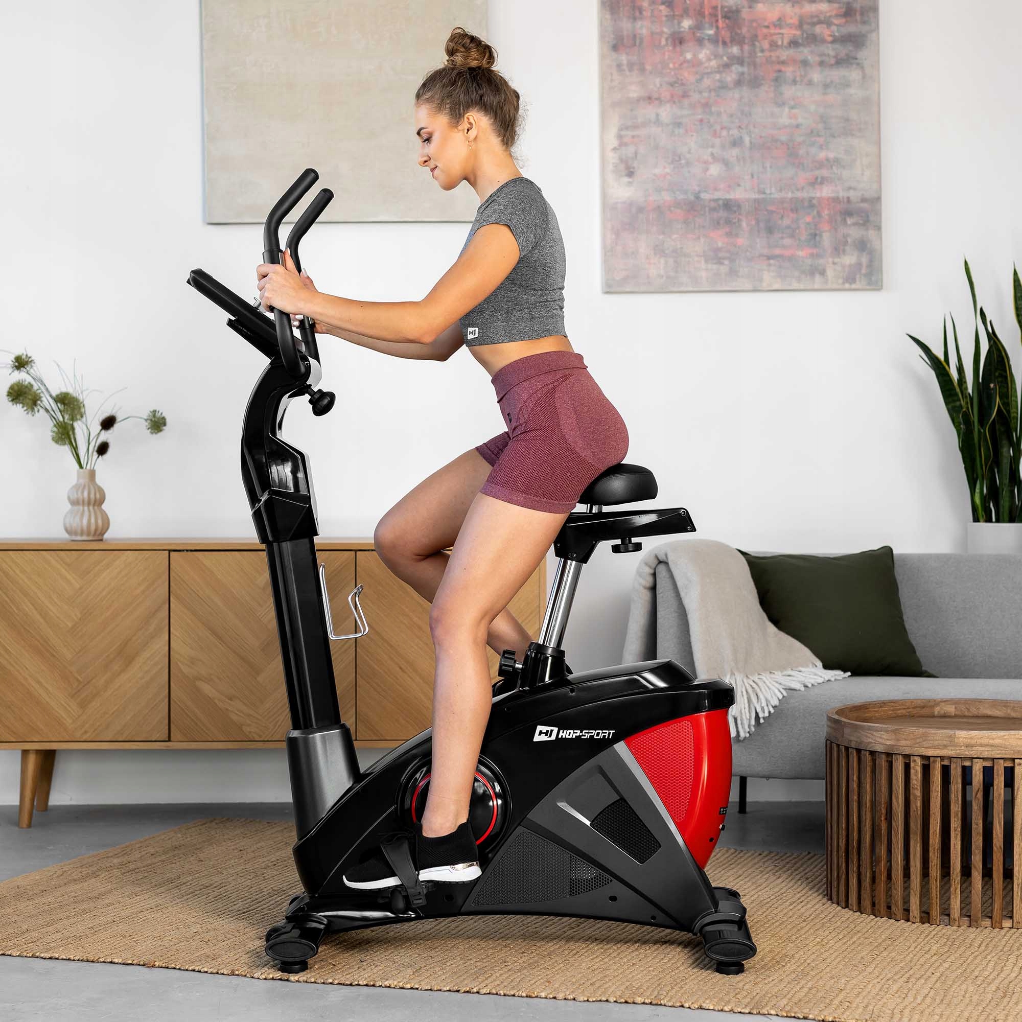 Rower treningowy elektryczny magnetyczny z aplikacjami i bluetooth Marka Hop-Sport