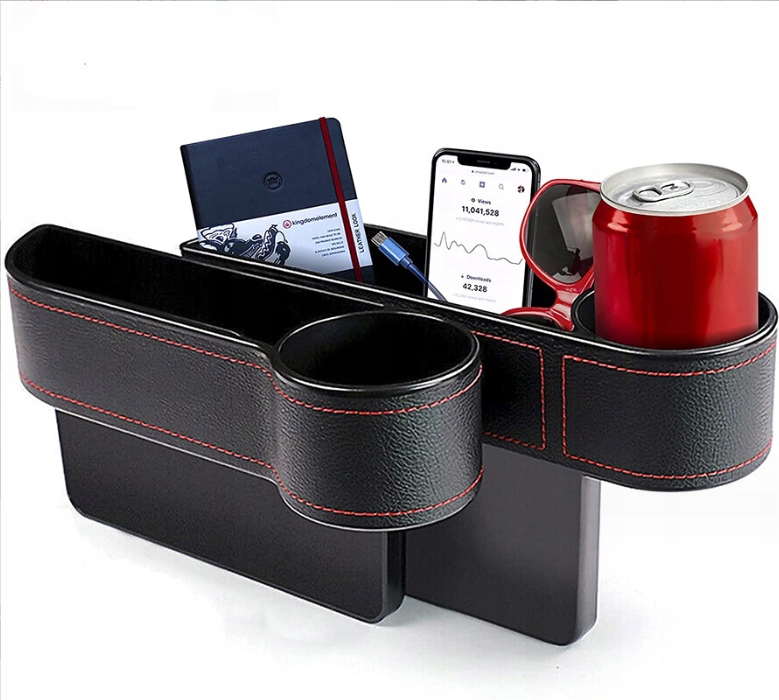 UCHWYT SAMOCHODOWY NA NAPOJE TELEFON ORGANIZER 5w1 Producent inny