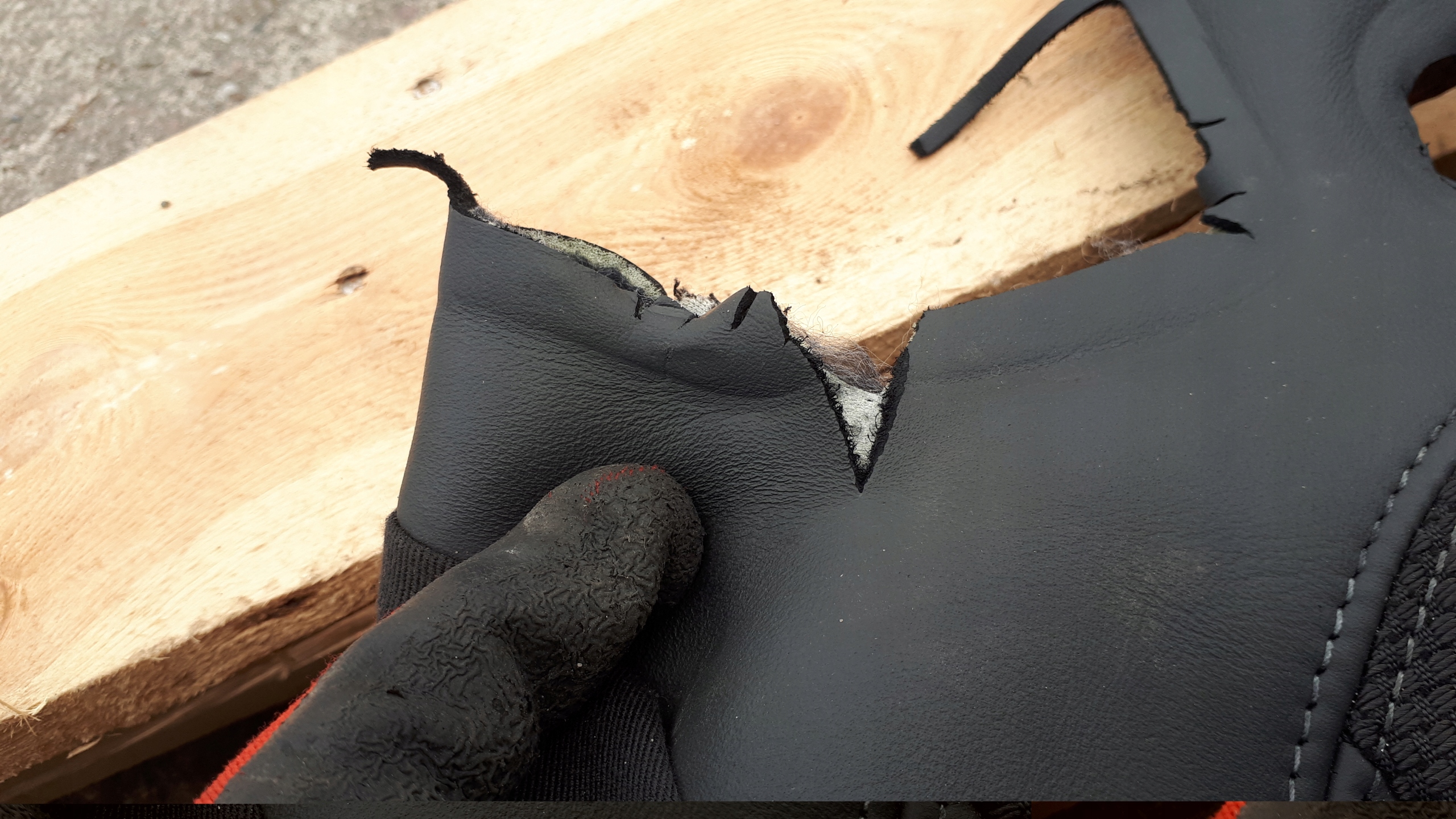 A4 B9 8W seat rear part MATERIAL leather POL SLINE