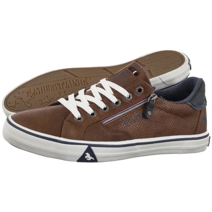 Pánské polobotky Mustang Hnědé 26M0211004 Brown