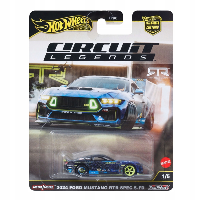 HOT WHEELS PREMIUM Circuit Legends 2024 FORD MUSTANG RTR SPEC 5-FD JBK48