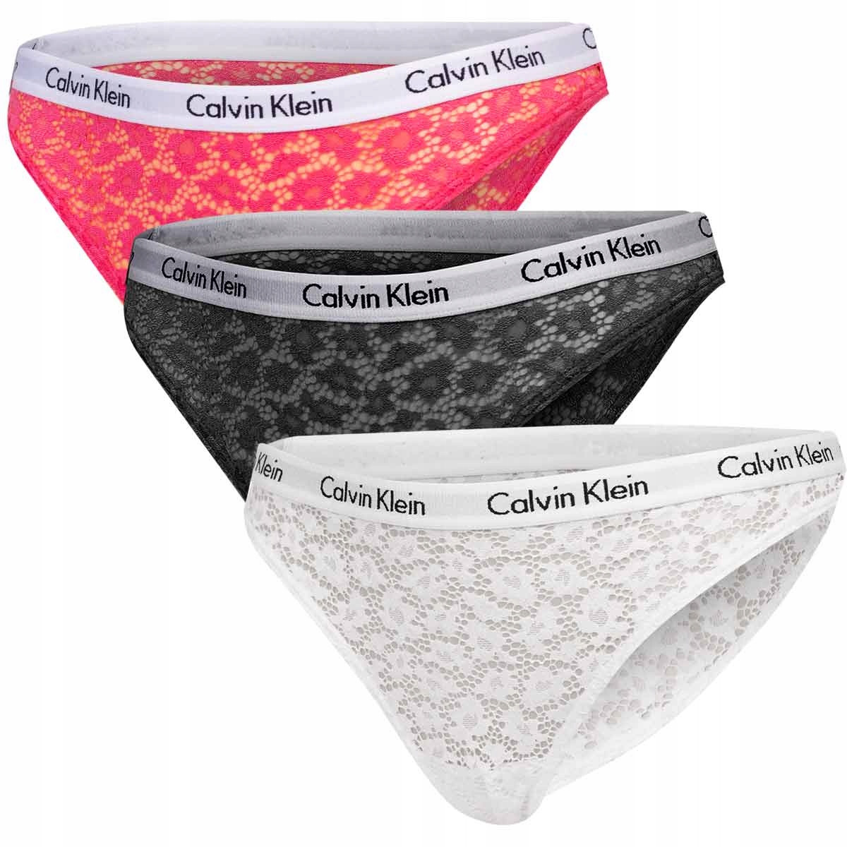 Calvin Klein Dámské Kalhotky Brazilské Kalhotky 3 Pack S Logem S CK85 0Z7B4_G* S 0_7