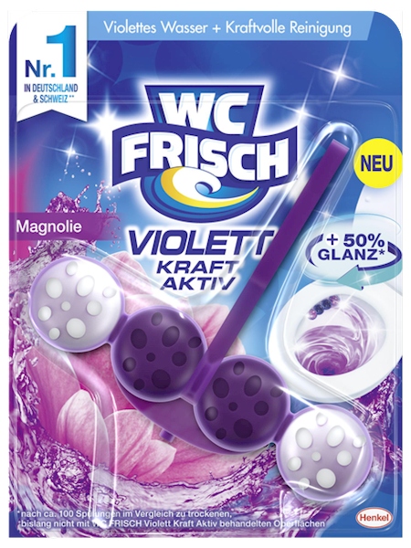 Levně 5x Wc Frisch Violett Kraft Aktiv Magnolie, závěs na Wc, 1 kus