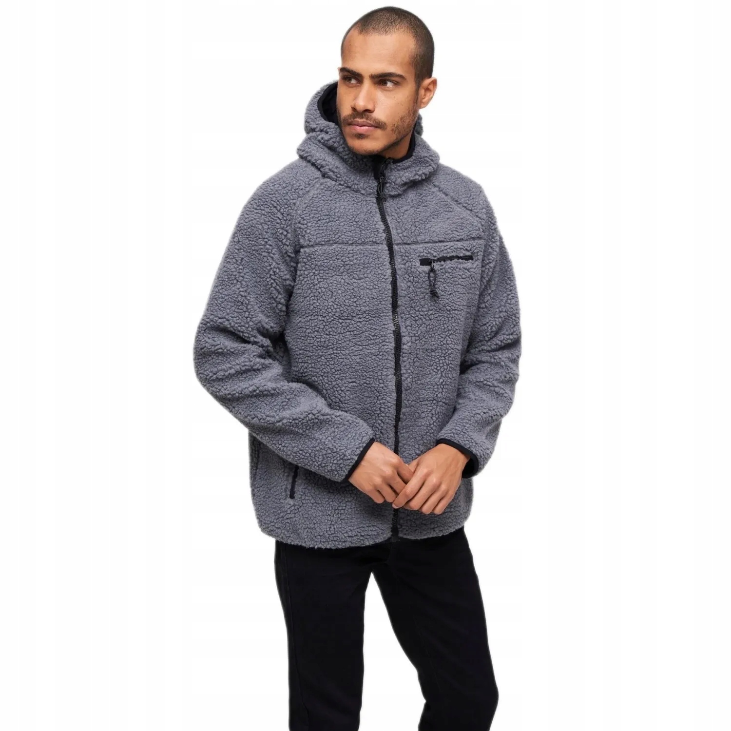 Flanelová bunda Brandit Teddyfleece Worker Antracit 3XL