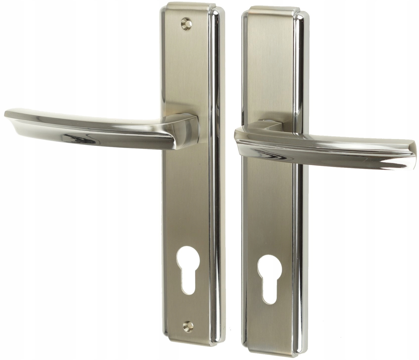 Klika Pro Vnější Dveře Lotus 90 MM Vložka Nikl Pravá Vnější