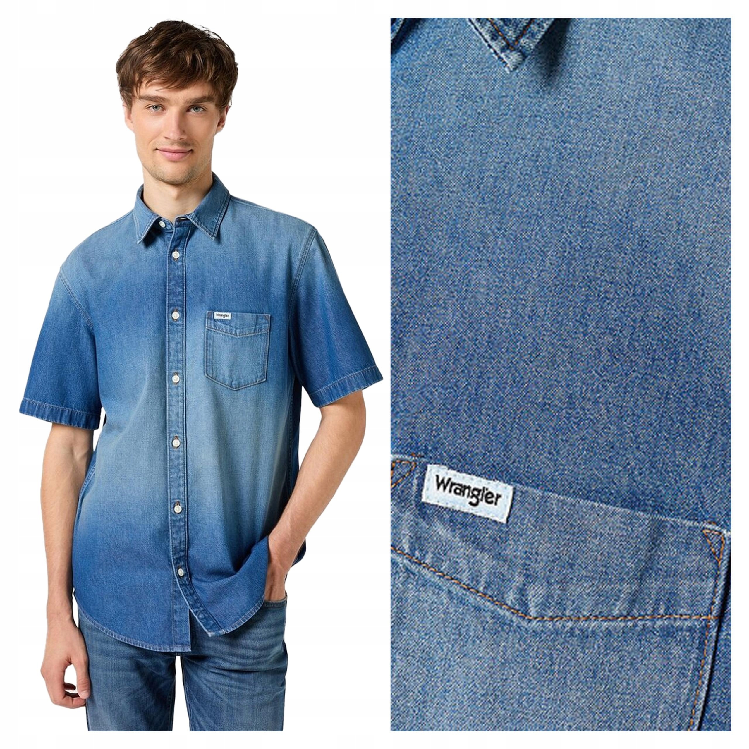 Pánská košile Wrangler Ss 1 Pkt Shirt M