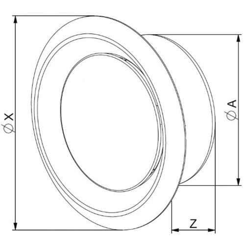 ANEMOSTAT NAWIEWNO-WYWIEWNY VELITE KLIK AVM Fi 150 Marka Awenta
