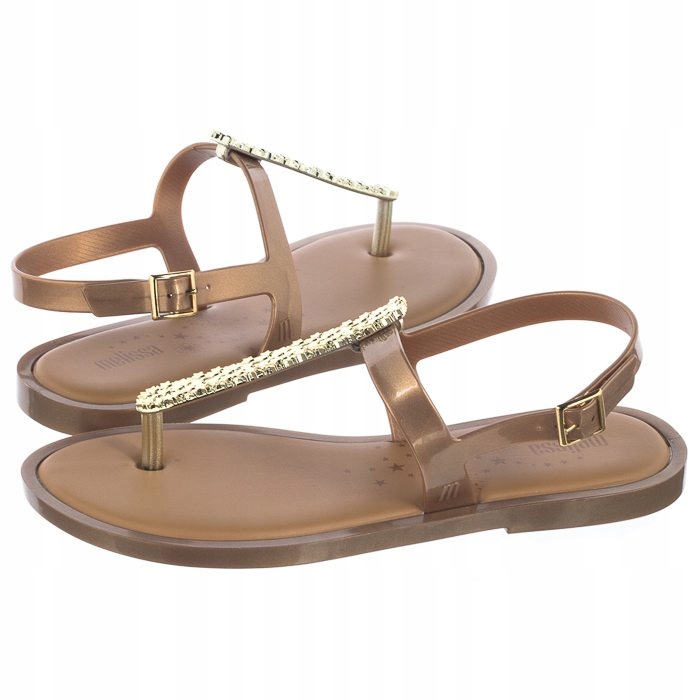 

Sandały Japonki Melissa Slim Sandal II 32601 Złote