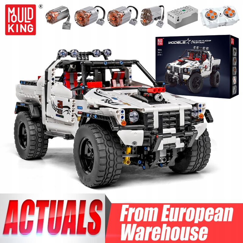 Mold King Technic RC strieborná vlajková loď terénneho auta