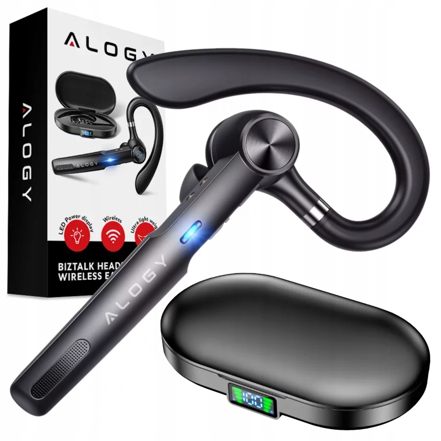 Bezdrátové Sluchátko Do Ucha Pro Hovory Bluetooth Mikrofon Pro Řidiče
