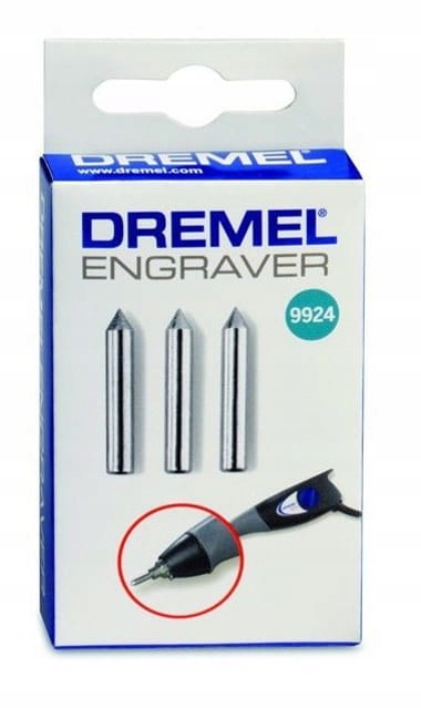 Końcówki do grawerowania Dremel 9924 Engraver 3szt