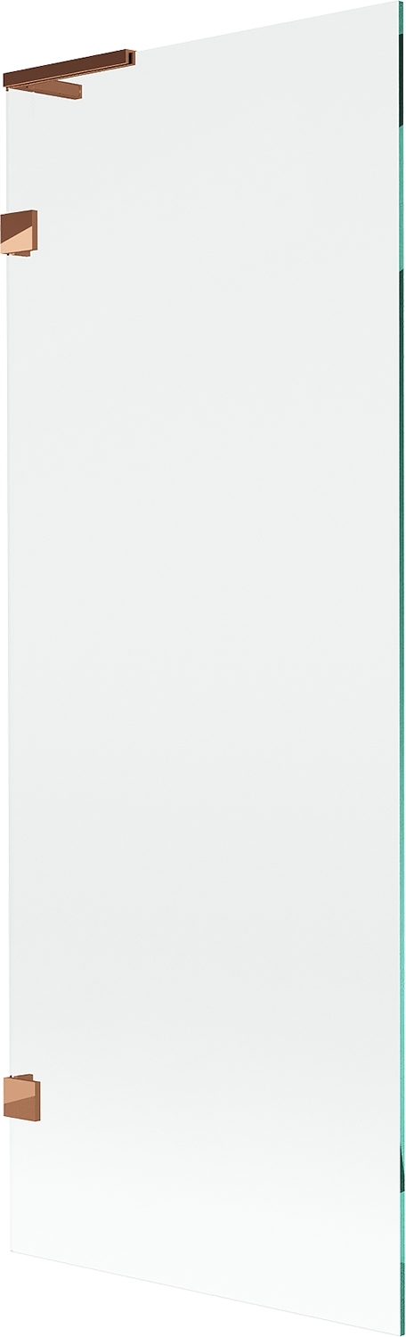 Mexen Lunar L vanová zástěna jednokřídlová 70 x 150 cm, transparentní, růžo