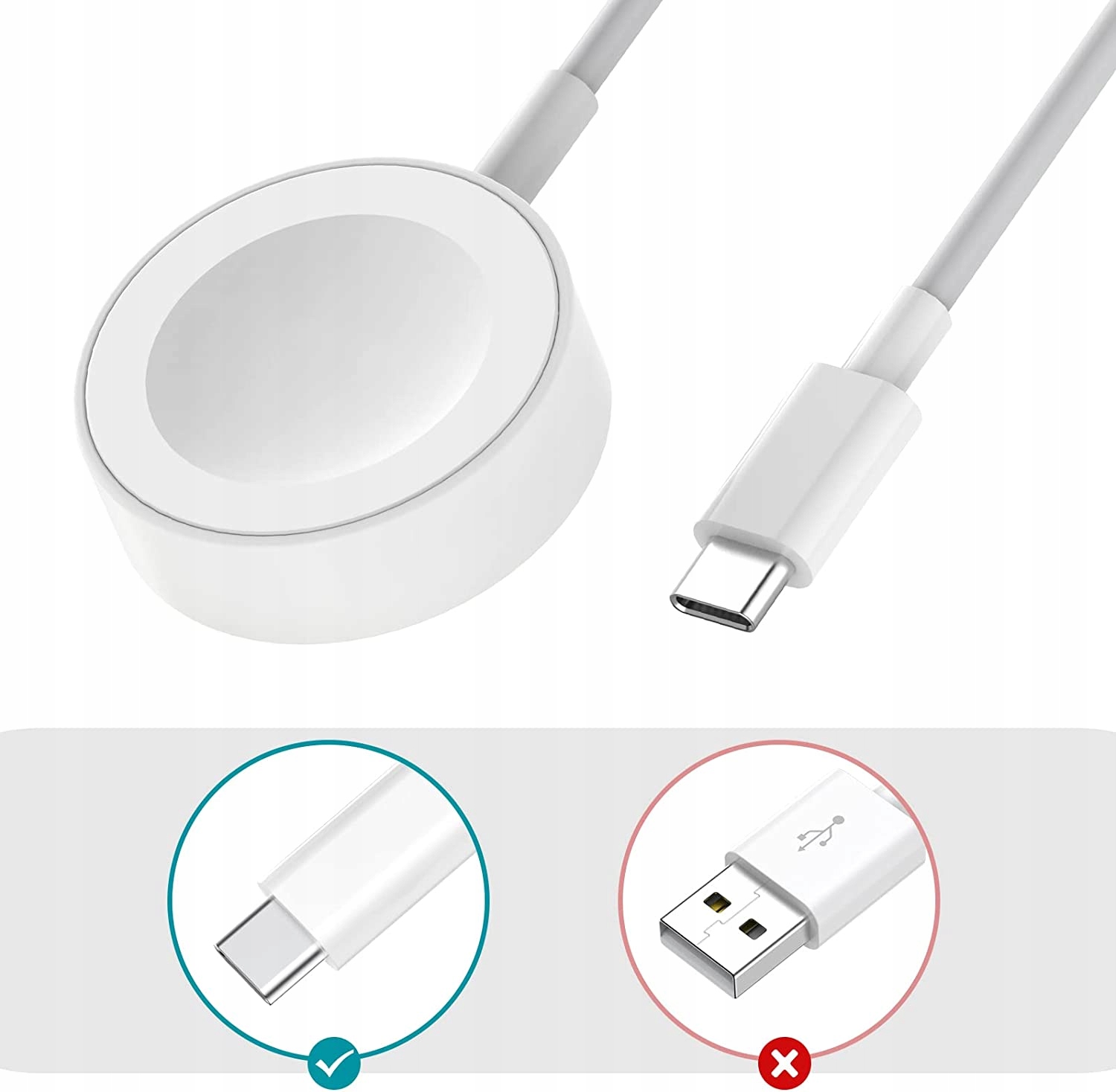 ŁADOWARKA KABEL * USB C do APPLE WATCH 2 3 4 5 6 7 Kod producenta JUH000167