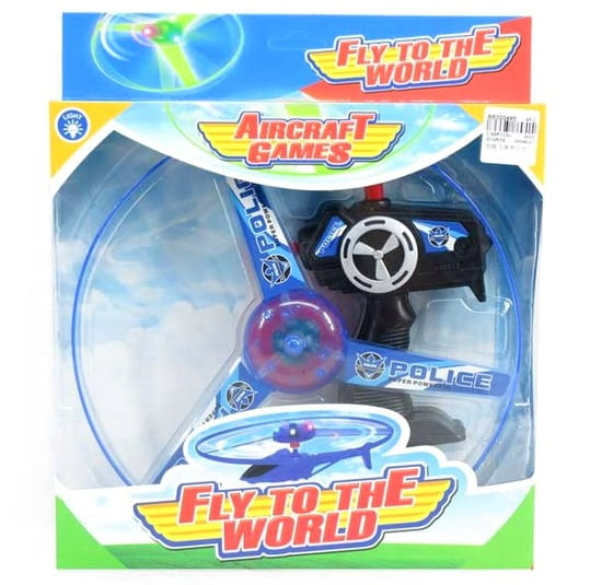 LATAJĄCY DYSK ZE ŚWIATŁEM ŚMIGŁO KOLOROWE ŚWIECI