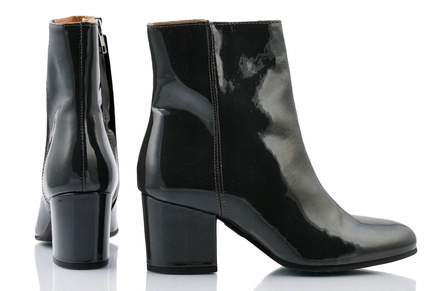 Dámské boty Yaya Bottie kotníkové boty na podpatku, tmavě modré, módní, velikost vel.